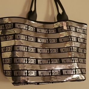 Victoria's Secret Sequin Tote Bag Large, NWT